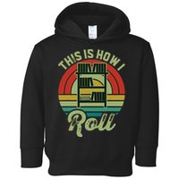 Retro Book Librarian This Is How I Roll Book Toddler Hoodie