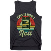 Retro Book Librarian This Is How I Roll Book Tank Top