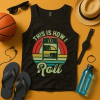 Retro Book Librarian This Is How I Roll Book Tank Top