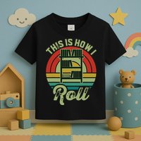 Retro Book Librarian This Is How I Roll Book Toddler T-Shirt