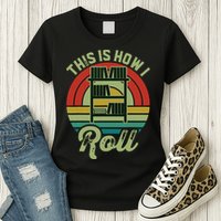 Retro Book Librarian This Is How I Roll Book Womens T-Shirt