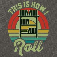 Retro Book Librarian This Is How I Roll Book Cotton Canvas Backpack