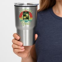 Retro Book Librarian This Is How I Roll Book Tumbler