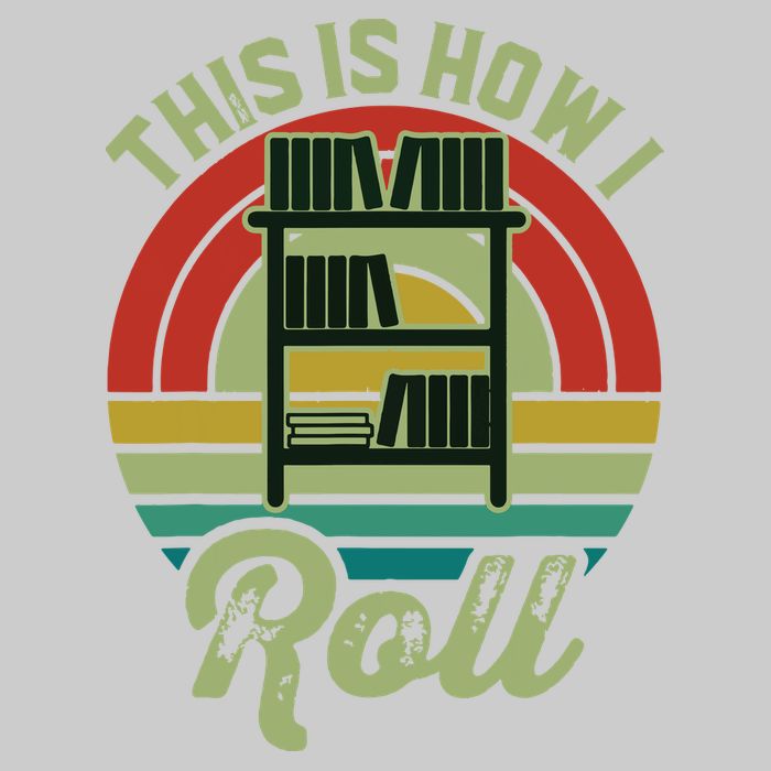 Retro Book Librarian This Is How I Roll Book Tie-Dye T-Shirt