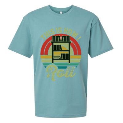 Retro Book Librarian This Is How I Roll Book Sueded Cloud Jersey T-Shirt