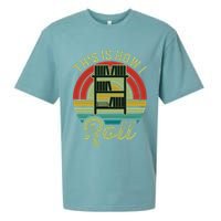 Retro Book Librarian This Is How I Roll Book Sueded Cloud Jersey T-Shirt