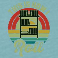 Retro Book Librarian This Is How I Roll Book Sueded Cloud Jersey T-Shirt