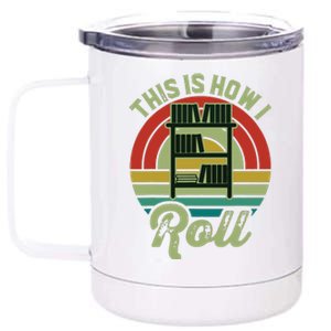 Retro Book Librarian This Is How I Roll Book 12 oz Stainless Steel Tumbler Cup