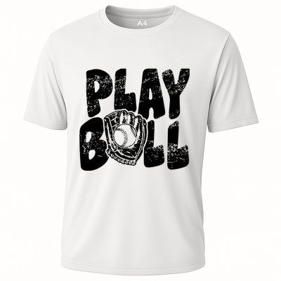 Retro Baseball Lover Team Sport Play Ball Baseball Game Day Performance Shirt