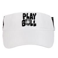 Retro Baseball Lover Team Sport Play Ball Baseball Game Day Adult Drive Performance Visor