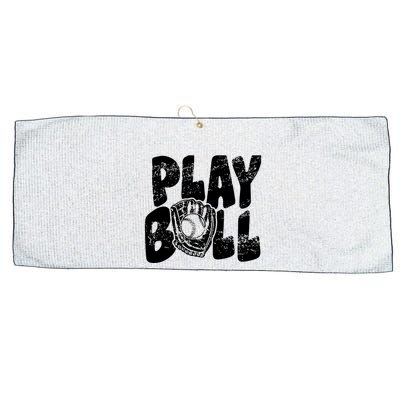 Retro Baseball Lover Team Sport Play Ball Baseball Game Day Large Microfiber Waffle Golf Towel