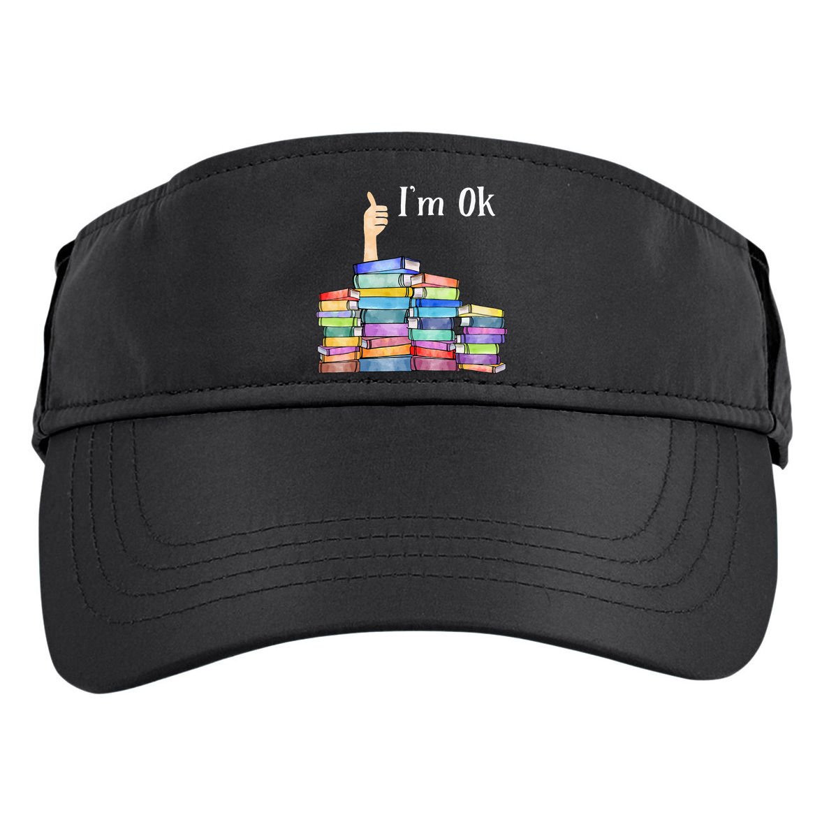 Reading Book Lovers I'm Ok National Book Lovers Day Adult Drive Performance Visor