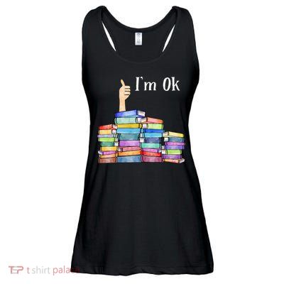 Reading Book Lovers I'm Ok National Book Lovers Day Ladies Essential Flowy Tank