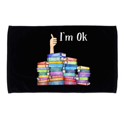 Reading Book Lovers I'm Ok National Book Lovers Day Microfiber Hand Towel