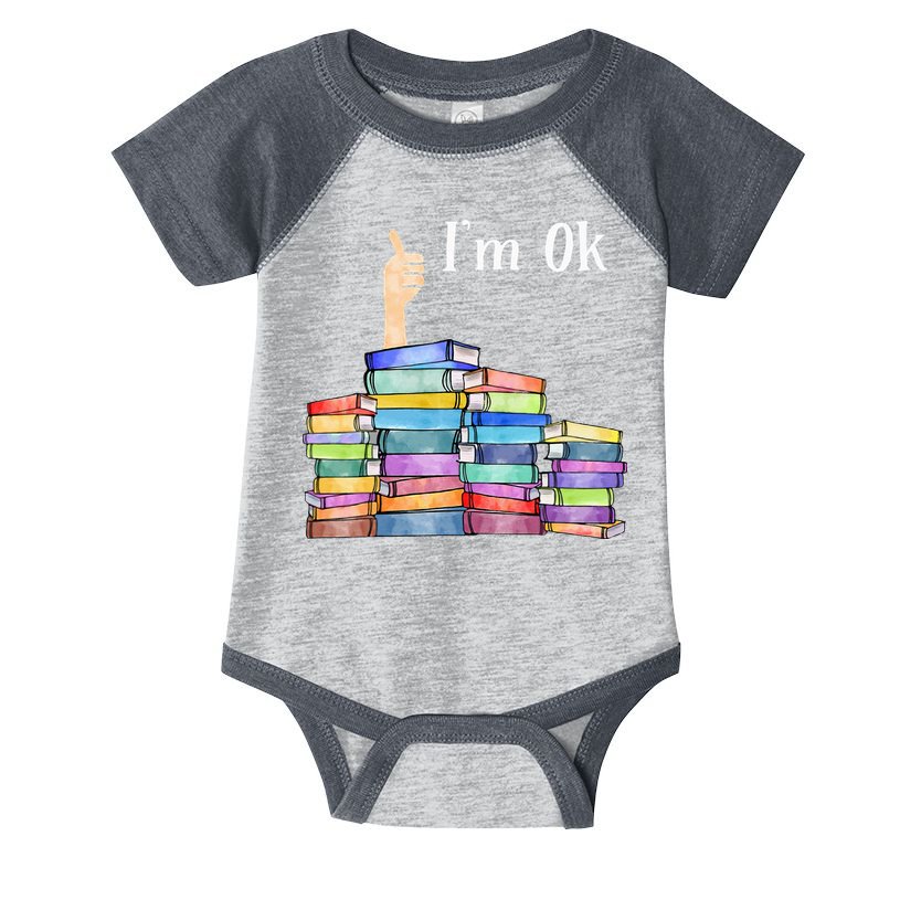 Reading Book Lovers I'm Ok National Book Lovers Day Infant Baby Jersey Bodysuit