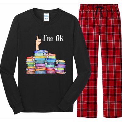 Reading Book Lovers Im Ok National Book Lovers Day Long Sleeve Pajama Set