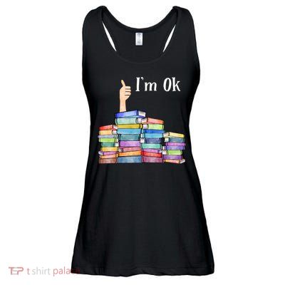Reading Book Lovers Im Ok National Book Lovers Day Ladies Essential Flowy Tank