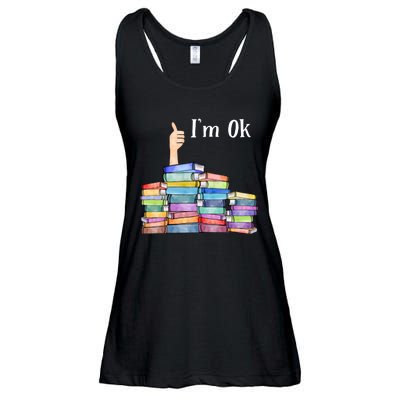 Reading Book Lovers Im Ok National Book Lovers Day Ladies Essential Flowy Tank