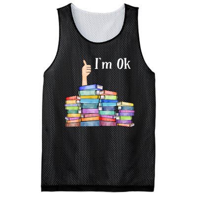 Reading Book Lovers Im Ok National Book Lovers Day Mesh Reversible Basketball Jersey Tank