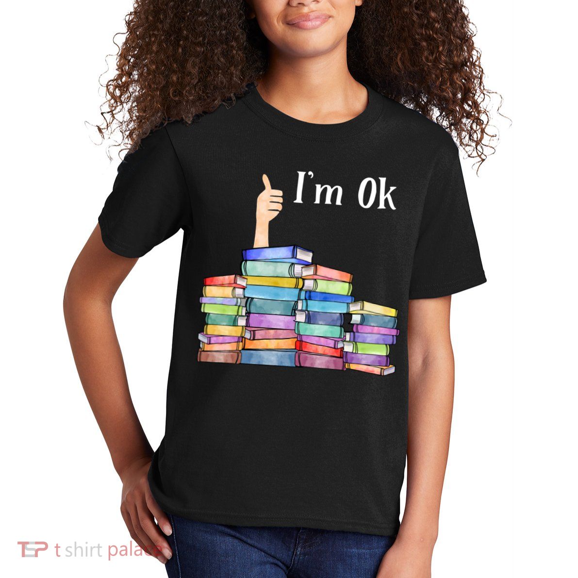 Reading Book Lovers Im Ok National Book Lovers Day Kids T-Shirt
