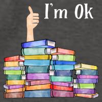 Reading Book Lovers Im Ok National Book Lovers Day Vector Backpack