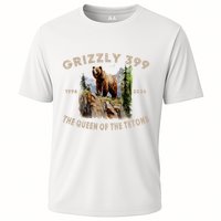 Retro Bear Lover Queen Of The Tetons Grizzly 399 Wildlife Performance Shirt