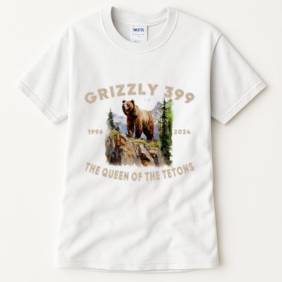 Retro Bear Lover Queen Of The Tetons Grizzly 399 Wildlife Tall T-Shirt
