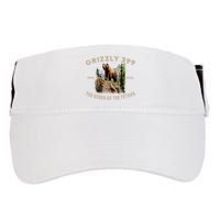 Retro Bear Lover Queen Of The Tetons Grizzly 399 Wildlife Adult Drive Performance Visor