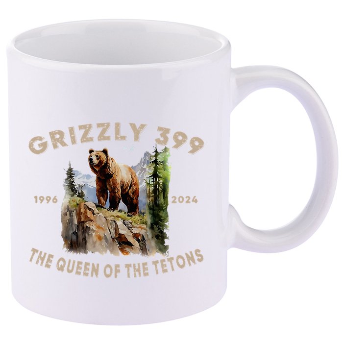 Retro Bear Lover Queen Of The Tetons Grizzly 399 Wildlife 11oz C Handle Ceramic Mug