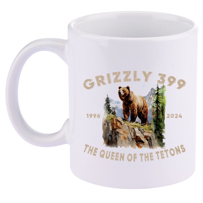Retro Bear Lover Queen Of The Tetons Grizzly 399 Wildlife 11oz C Handle Ceramic Mug