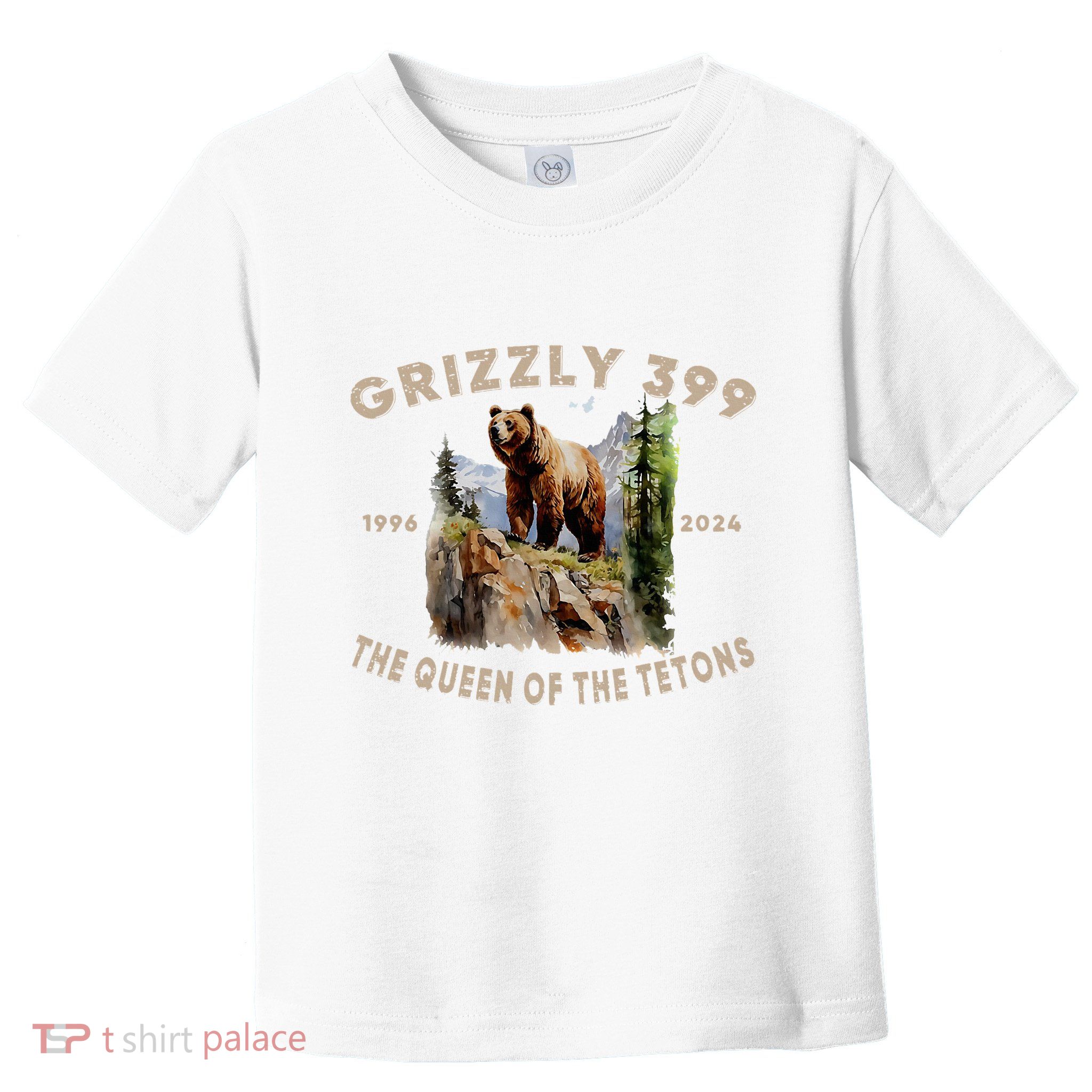 Retro Bear Lover Queen Of The Tetons Grizzly 399 Wildlife Toddler T-Shirt