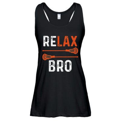 Relax Bro Lacrosse Sports Team Game Ladies Essential Flowy Tank