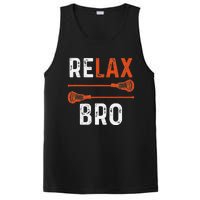 Relax Bro Lacrosse Sports Team Game PosiCharge Competitor Tank