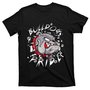 Retro Bulldog Last Name Pride Personalized Costume Animals T-Shirt