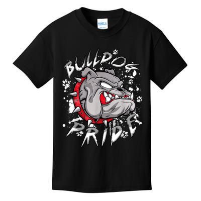 Retro Bulldog Last Name Pride Personalized Costume Animals Kids T-Shirt