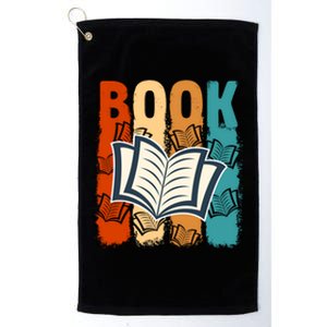 Retro Book Lovers Bookish Bookworm Gift Platinum Collection Golf Towel