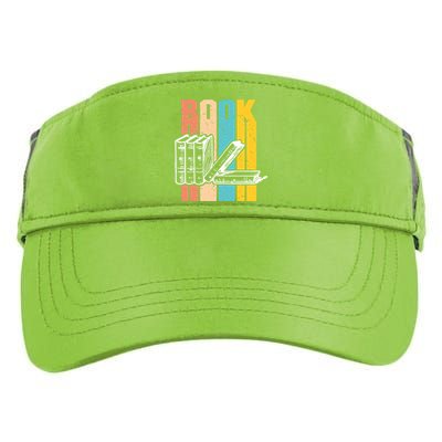 Retro Book Lovers Bookish Bookworm Cute Gift Adult Drive Performance Visor