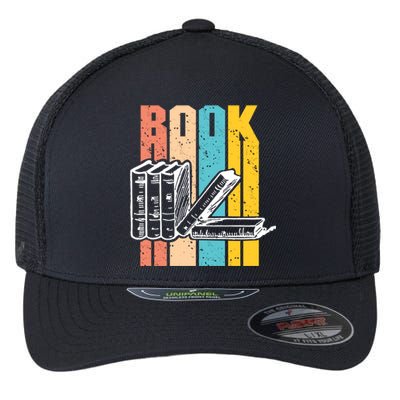 Retro Book Lovers Bookish Bookworm Cute Gift Flexfit Unipanel Trucker Cap