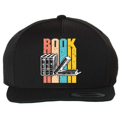 Retro Book Lovers Bookish Bookworm Cute Gift Wool Snapback Cap