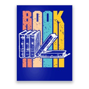 Retro Book Lovers Bookish Bookworm Cute Gift Poster