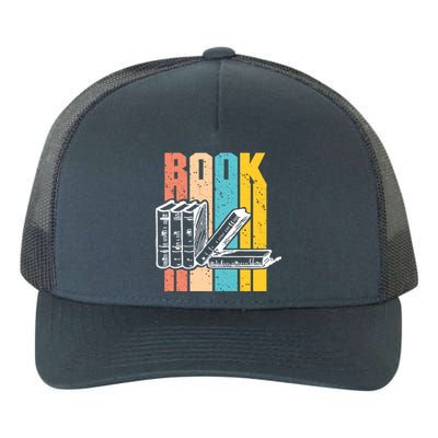 Retro Book Lovers Bookish Bookworm Cute Gift Yupoong Adult 5-Panel Trucker Hat