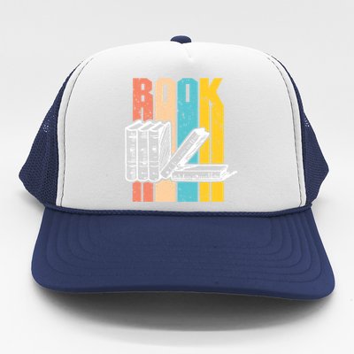 Retro Book Lovers Bookish Bookworm Cute Gift Trucker Hat