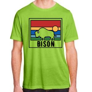 Retro Bison Logo Adult ChromaSoft Performance T-Shirt