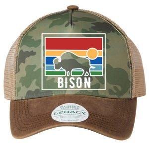 Retro Bison Logo Legacy Tie Dye Trucker Hat