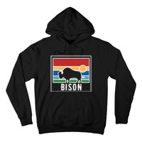 Retro Bison Logo Hoodie