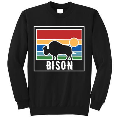 Retro Bison Logo Sweatshirt