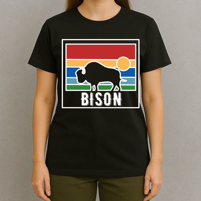 Retro Bison Logo T-Shirt