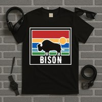 Retro Bison Logo T-Shirt