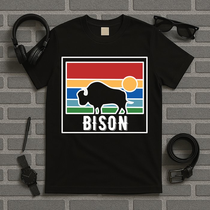 Retro Bison Logo T-Shirt