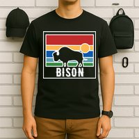 Retro Bison Logo T-Shirt